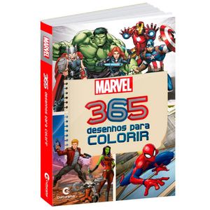 Livro de colorir 365 desenhos marvel vingadores Culturama Editora
