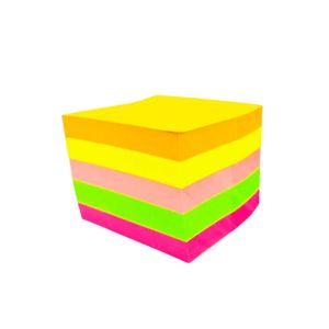 Bloco de Anotação Adesivo Quadrado 5 Cores 400 Folhas 5cm Michael Judi