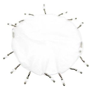 Cobre Jarra de Voal C/ Miçanga Prata de ABS 27cm Mimos MIMO IMPORTAÇÃO