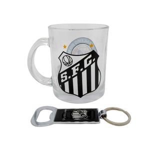 Jogo de abridor de garrafas e caneca 320ml Santos Mileno Mileno Com