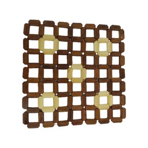 Descanso de panela de bambu 17x17cm Casíta Imporiente