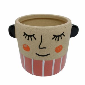 Vaso de resina 7x8cm Amigold-verde
