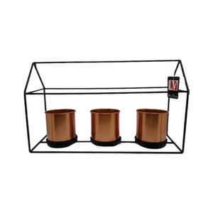 Conjunto de Vasos C/ Suporte em Metal Bom Years