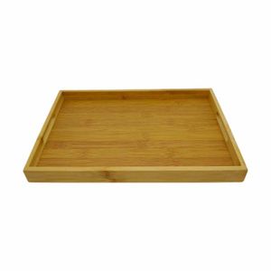 Bandeja Retangular 33x22x3cm em Bambu Imporiente