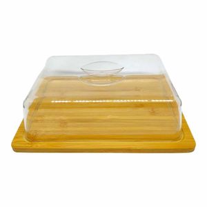 Porta Frios 26x20cm C/ Tampa em Bambu Wincy