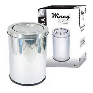 Lixeira de inox Basculante 22x26cm 5L Wincy