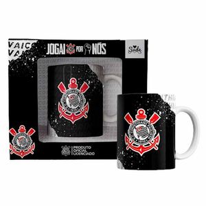 Caneca Tema: Corinthians 330ml em Porcelana Sude Sude Presentes