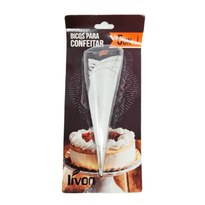 Jogo de bicos de confeitar de inox 5 peças Livon