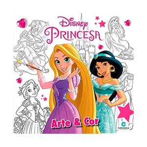 Livro arte e cor princesas 27cm Culturama Culturama Editora