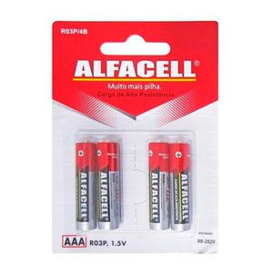 Pilha AAA 1.5V 4 Peças Imporiente