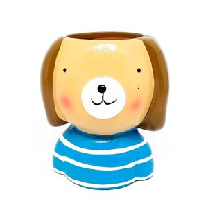 Vaso Cachepot Decorativo 9x11cm em Resina Amigold- Modelo 4 Preguiça (Marrom)