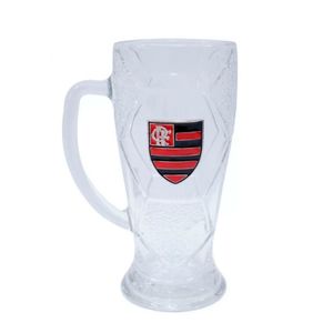 Caneca P/ Chopp Flamengo 630ml em Vidro Mileno