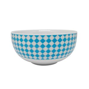 Tijela de porcelana geo azul 12cm Casa Ambiente