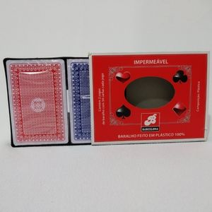 Jogo de cartas 2 baralhos de plástico impermeável Barcelona