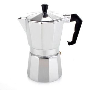 Cafeteira expresso italiana luxo de alumínio 350ml Kehome
