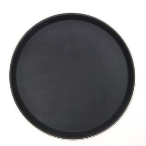 Bandeja antiderrapante de plástico com aço inox P 35cm UniHome