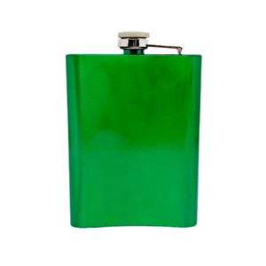 Cantil Porta Bebidas de Metal Verde 200ml Livon