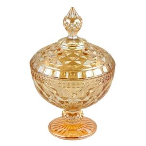 Potiche Diamond Decorativo 15x23cm em Cristal Lyor