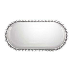 Travessa de Cristal Oval Pearl 30x15x2cm Rojemac