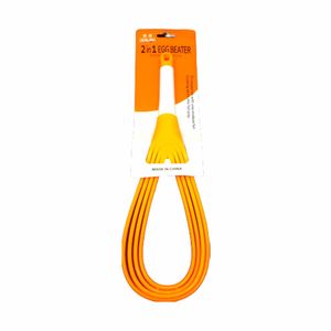 Batedor de ovos de plástico cores sortidas 30cm 20 Comercial