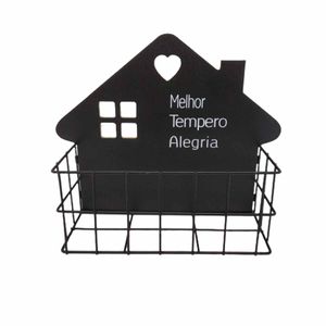 Prateleira Casa 24x20cm em Metal Golden Rio