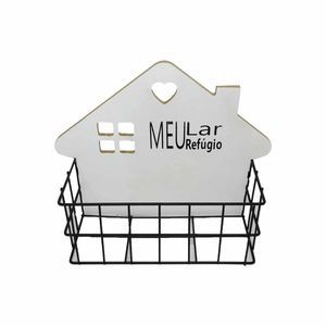 Prateleira Casa 24x20cm em Metal Golden Rio