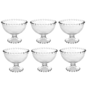 Jogo de Taças Cristal P/ Sobremesa Pearl 6 Peças 11x9cm Rojemac