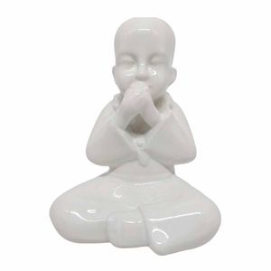 Buda Sábio Decorativo 8x11x15cm em Cerâmica Bom Years