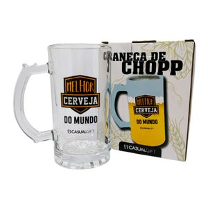 Caneca de Chopp Melhor Cerveja do Mundo 480ml em Vidro 3B Comercio