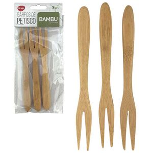 Kit Garfos Petiscos de Bambu Clink