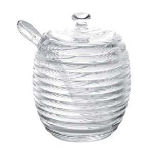 Açucareiro de Cristal C/ Colher e Tampa 210ml Lyor