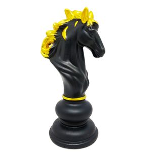 Xadrez Decorativo de Porcelana Preto 18cm Youbai