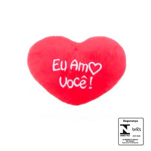 Almofada Coração Eu Amo Você 25x20x5cm HSU USIEH