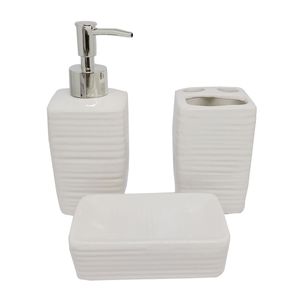Kit Banheiro 3 Peças em Cerâmica Dolce Home  Dolce Home