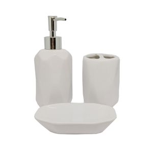 Kit Banheiro 3 Peças em Cerâmica Dolce Home  Dolce Home