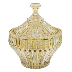 Potiche Decorativo 17,5x20cm em Vidro Dagia
