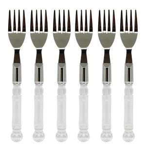 Kit garfo de sobremesa inox 6 peças Casita