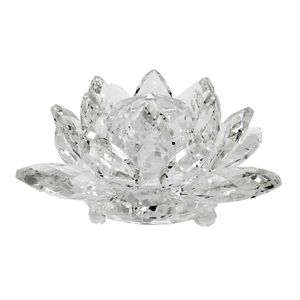Flor de Lótus Decorativa 6x12cm em Vidro Forbees