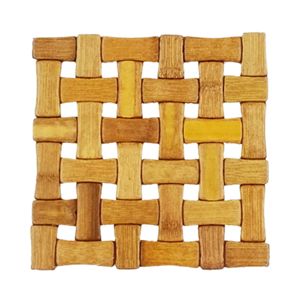 Descanso de Panela Retângulos de Bambu 16cm Casita Imporiente