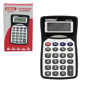 Calculadora Eletrônica Portátil  8 Dígitos 9,5cm Plástico Imporiente