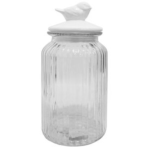 Pote Porta Mantimento Bird  1400ml em Vidro 20 Comercial