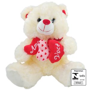 Urso Amo Você 30cm Pelúcia  Fizzy