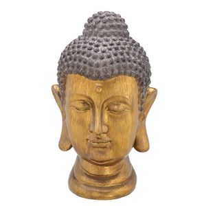 Buda Decorativo em Resina 18,5x19x31cm Mabruk