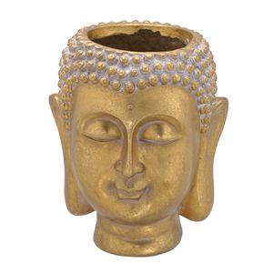 Vaso Buda Decorativo em Resina 18,5x18x22cm Mabruk