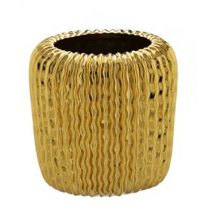Vaso Decorativo de Cerâmica 17x17x17cm Mabruk