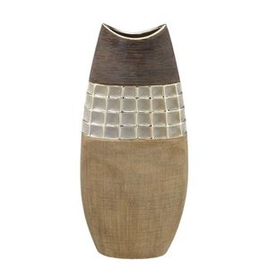 Vaso Decorativo de Cerâmica 19,5X10,5X42,5cm Mabruk