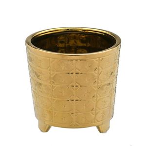 Vaso Decorativo de Cerâmica 13,5x13,5x12,5cm Mabruk