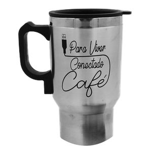 Caneca Elétrica  450ml em Aço Inox Golden Rio