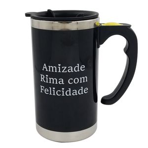 Caneca Misturadora 450ml em Aço Inox Golden Rio
