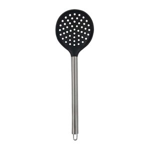 Escumadeira de silicone preto 35cm UniHome